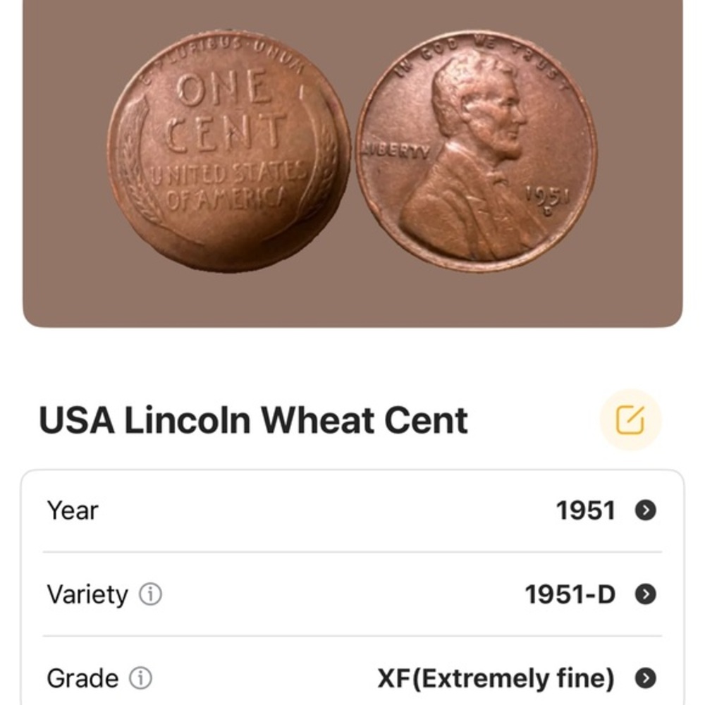 1951 D Lincoln Wheat Penny